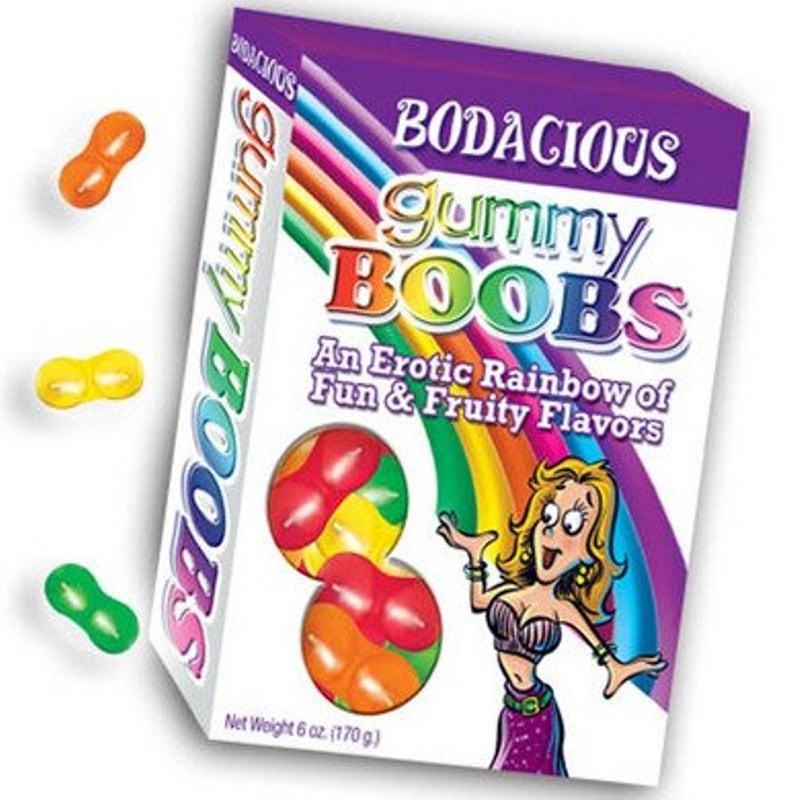 Hott Products Bodacious Gummy Boobs Fruity Breast Shaped Party Candy - - Sex Games, Coupons and Tricks