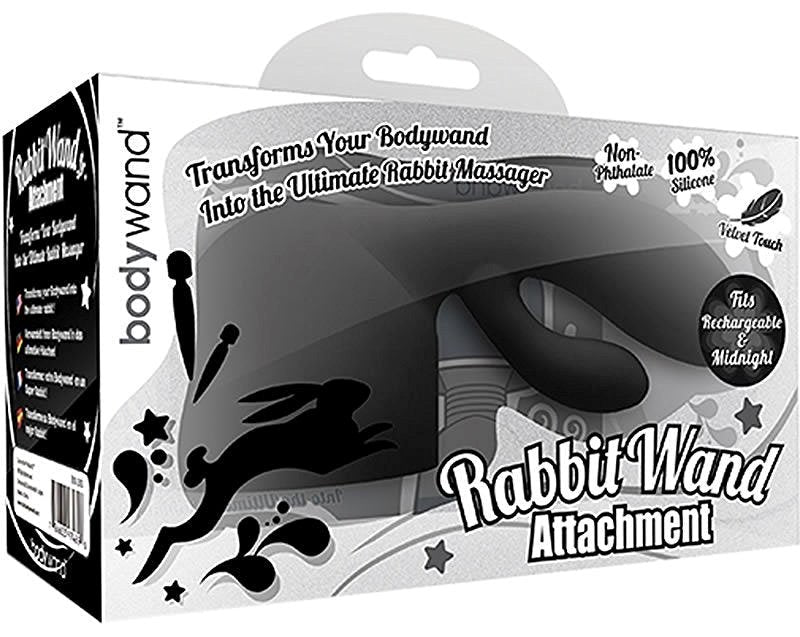 Xgen Products Bodywand Rechargeable Midnight Rabbit Wand Attachment - - Rabbit Vibrators