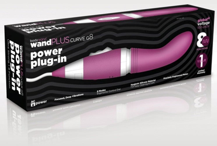 Xgen Products Bodywand wandPlus Curve G8 Power Plug In Wand Vibrator - - G-Spot Vibrators