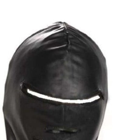Bondage Executioner Gimp Hood Leather All Fit Cock Rings - - Bondage Hoods