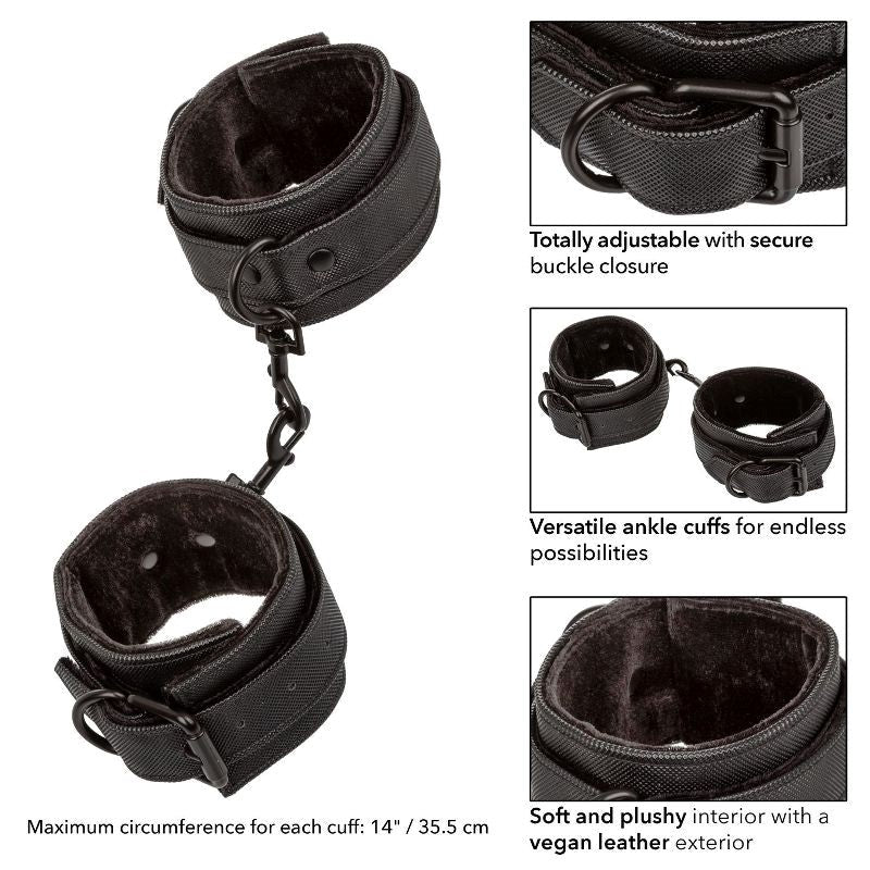California Exotics Boundless BDSM Play Ankle Cuffs Restraints - - Cuffs and Restraints
