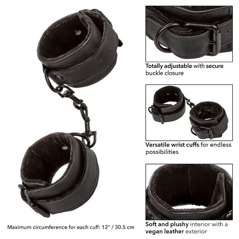 California Exotics Boundless Fetish Play Wrist Cuffs with Double Padding - - Cuffs and Restraints