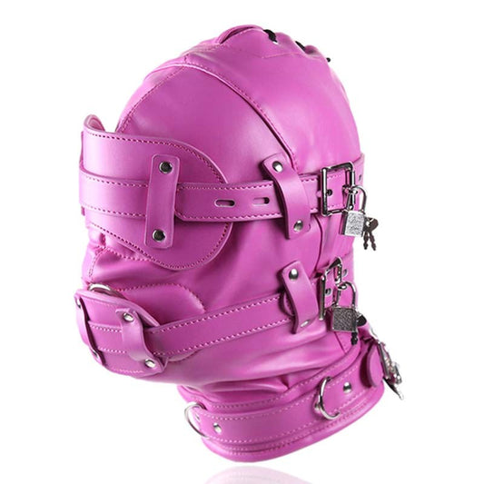 Bug-Eyed Lockdown Hood With Penis Gag Built To Perform - - Bondage Hoods