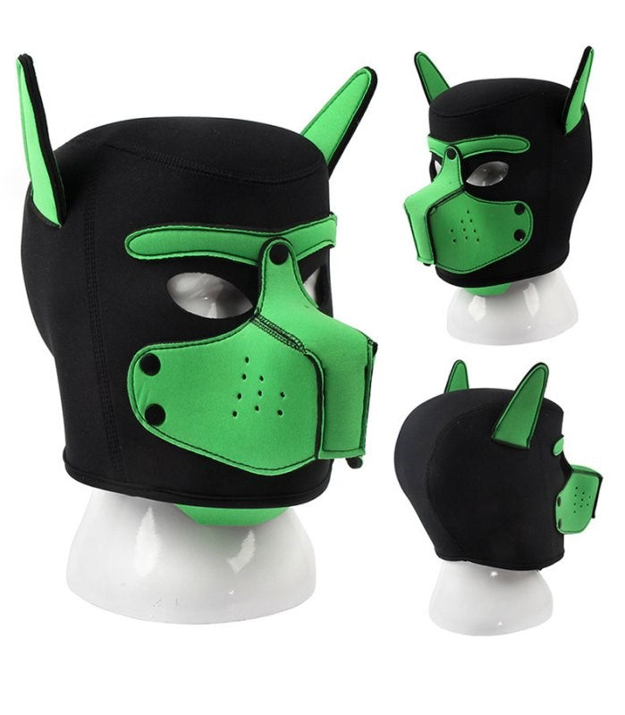 Camouflage Dog Bondage Hood Best Value Adult Toy - - Bondage Hoods