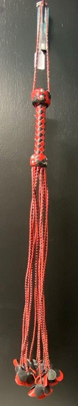 Cat o 9 Tails Flogger with Flower Tips Daily Dick Ring Pick - - Whips And Crops