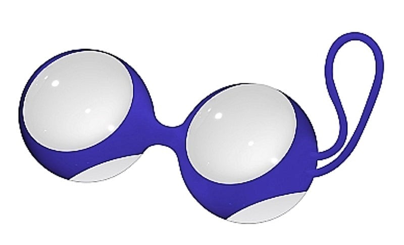 Shots Toys Chrystalino Ben Wa Small White Premium Glass Kegel Trainers - - Glass Sex Toys