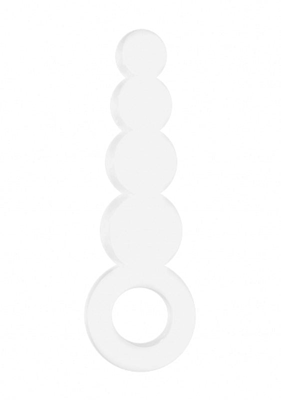 Shots Toys Chrystalino Tickler White Borosilicate Glass Anal Stimulator - - Glass Sex Toys