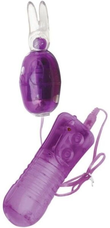 Topco Lavender Bunny Bullet Vibrator 10 Functions Wiggling Ears USB Rechargeable - - Bullet Vibrators