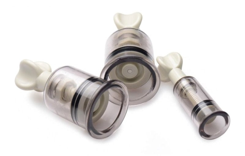 XR Brands Clit and Nipple Suckers Set Precision Suction Enhancement - - Breast and Nipple Toys