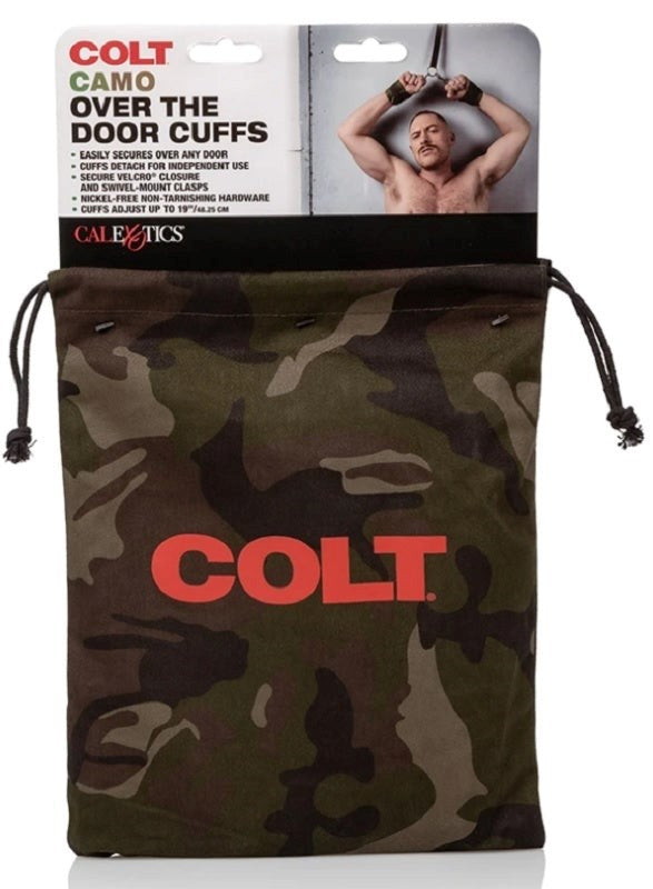 Colt Camo Over the Door Bondage Cuffs Performance Cock Ring - - Cuffs And Restraints