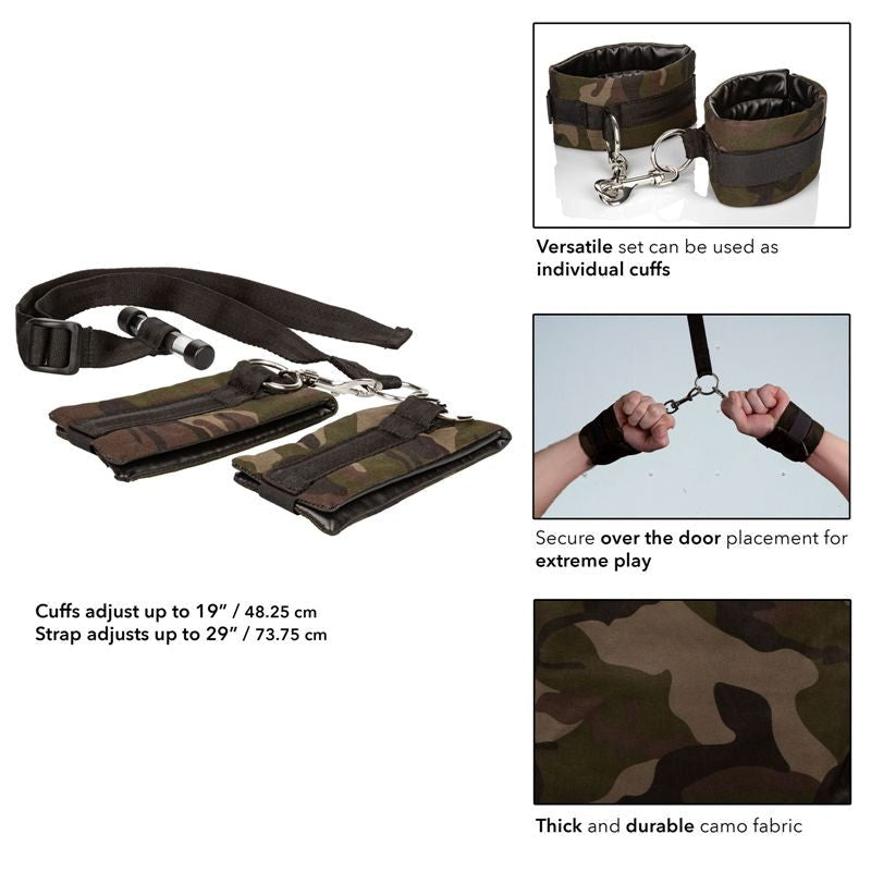 Colt Camo Over the Door Bondage Cuffs Performance Cock Ring - - Cuffs And Restraints