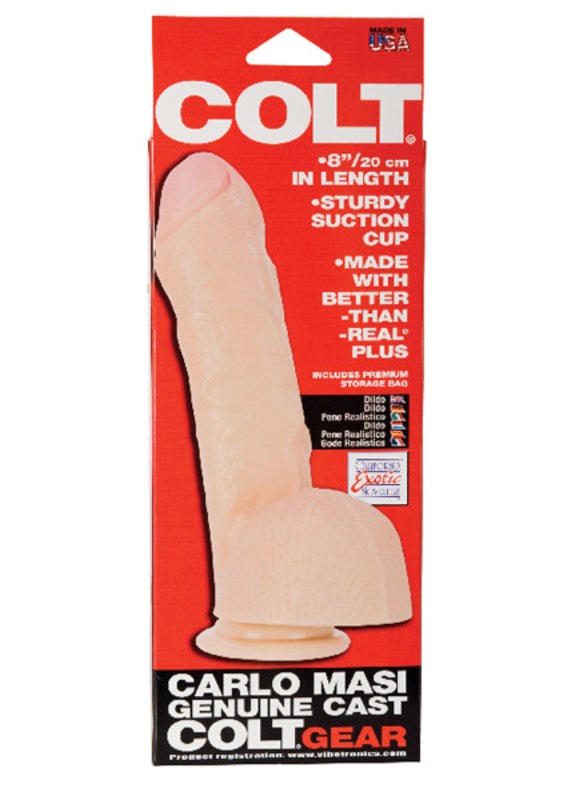 California Exotics Colt Carlo Masi Suction Cup Base Realistic Cock Dildo - - Realistic Dildos