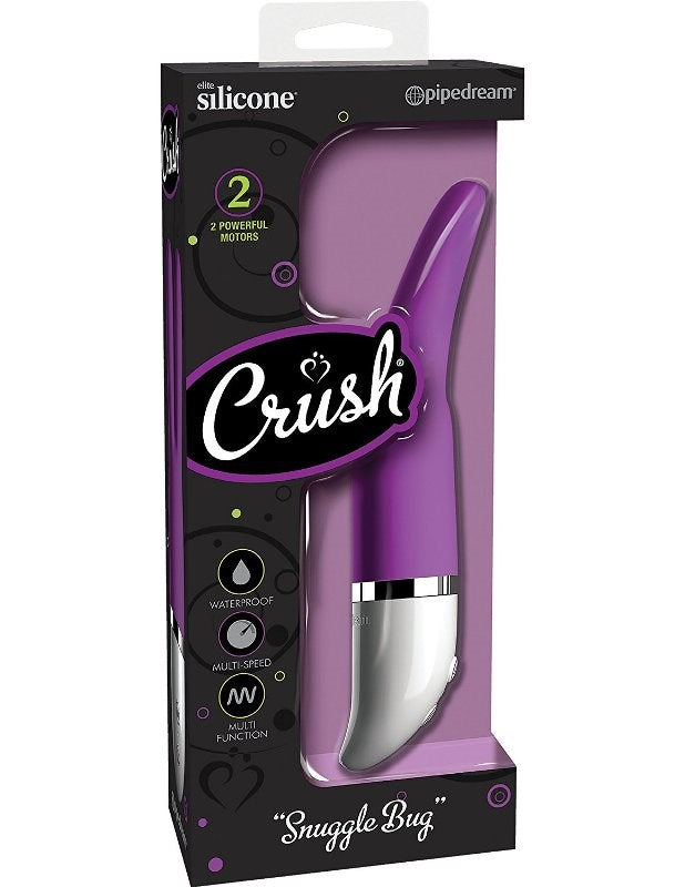 Pipedream Crush Snuggle Bug Dual Motor Vibrator with Flexible Antennae - - Personal Massagers