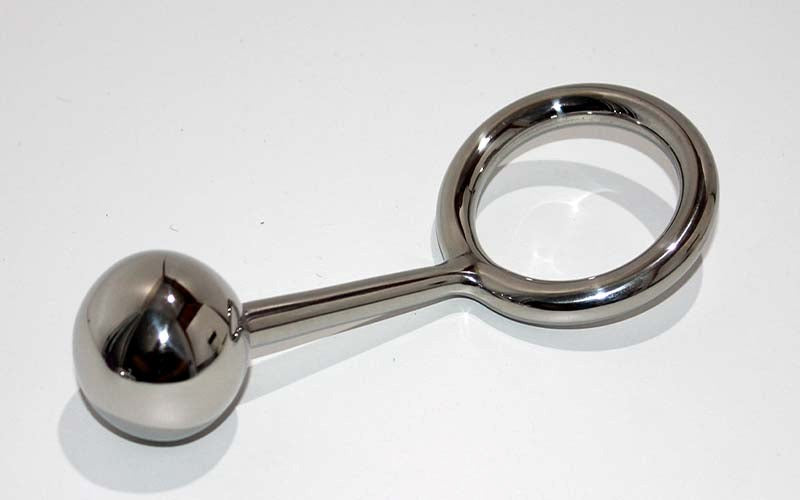 Crusty Cock Ring With Anal Ball Option CRing for Winners - - Spreaders and Hangers