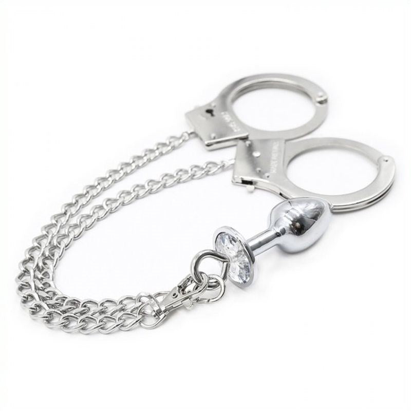 Cuffs With Butt Plug The Cock Kit Shop - - Cuffs And Restraints