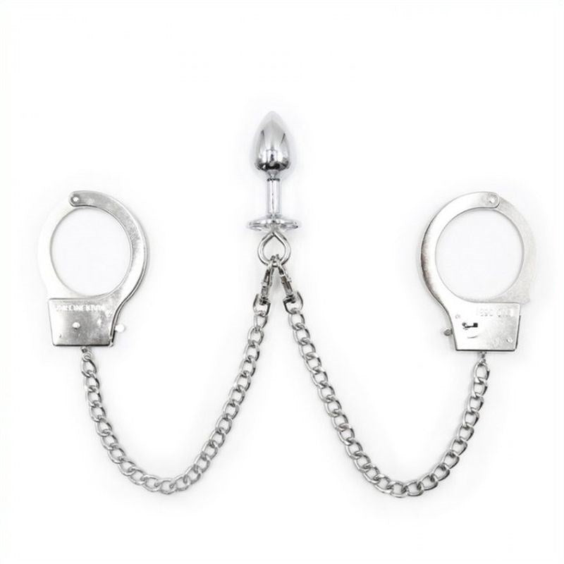 Cuffs With Butt Plug The Cock Kit Shop - - Cuffs And Restraints