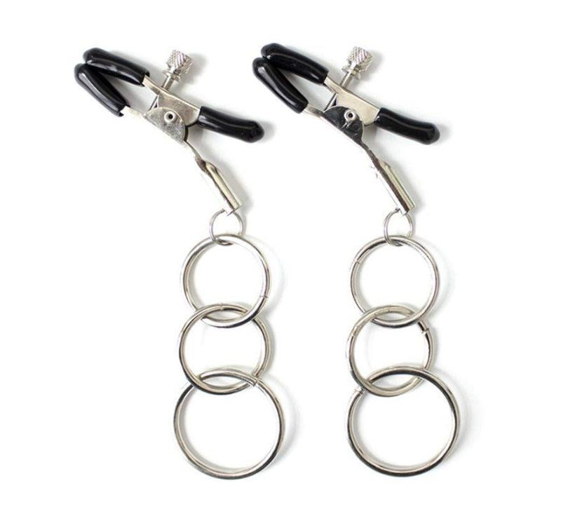 Custom Creations Nipple Clamps Slide Into Pleasure - - Nipple and Clit Clamps