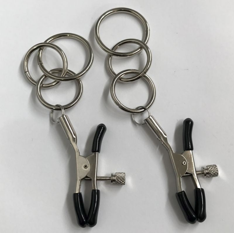 Custom Creations Nipple Clamps Slide Into Pleasure - - Nipple and Clit Clamps