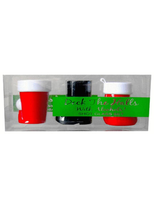 Kheper Games Deck The Halls Shot Glass Holiday Barware - - Sex Games, Coupons and Tricks