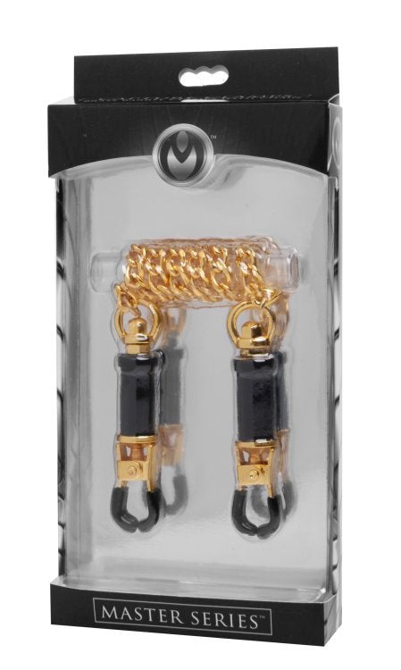 Hells Couture Deluxe Adjustable Nipple Clamps for Intense Sensation Play - - Breast and Nipple Toys