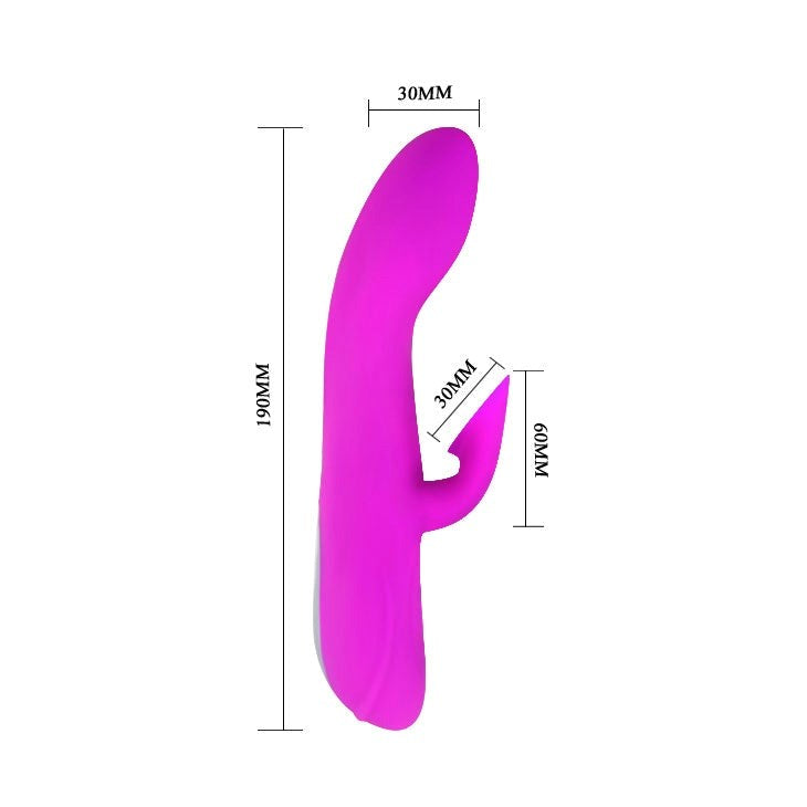 Baile Desirable Flirt Dual Function G Spot Vibrator and Sucker with Clitoral Suction - - Rabbit Vibrators