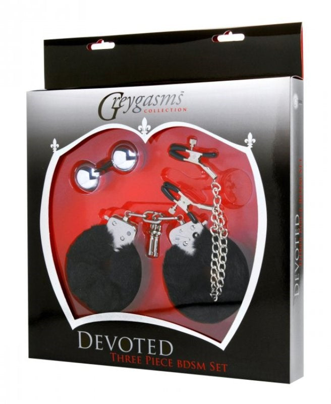 Devoted Three Piece Bedroom BDSM Set Safe And Secure - - Bondage Kits