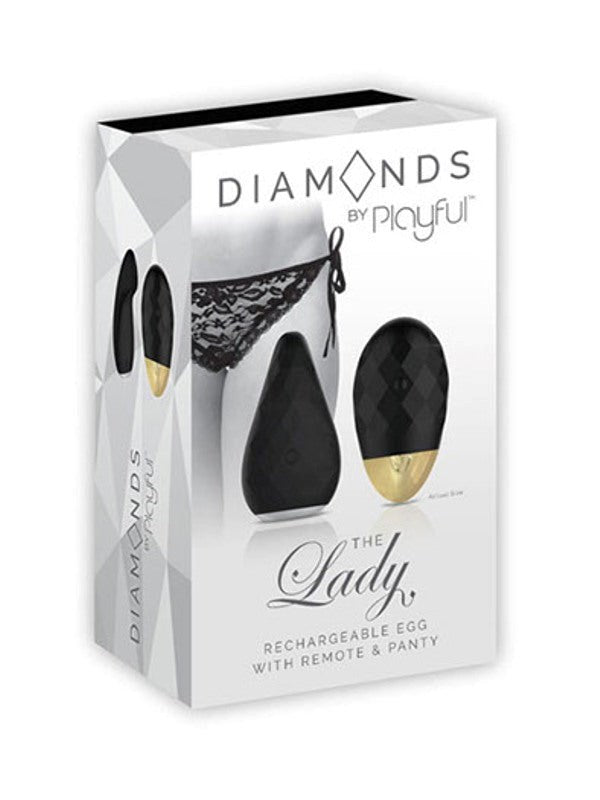 Diamonds by Playful The Lady Rechargeable Panty Vibrator - - Remote Control Vibrators