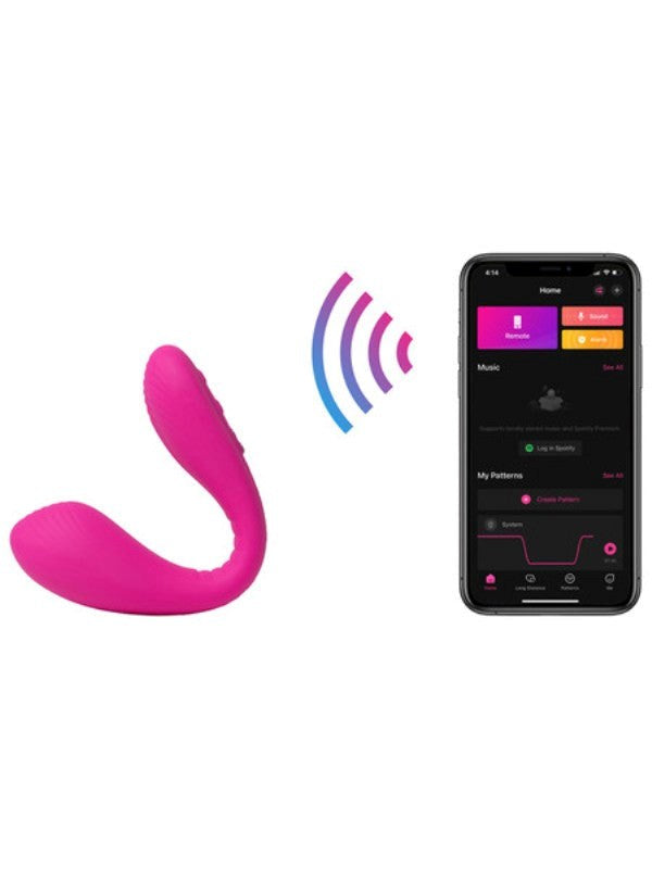Lovense Dolce Remote Control G Spot and Clitoral Vibrator with Dual Motors - - Remote Control Vibrators