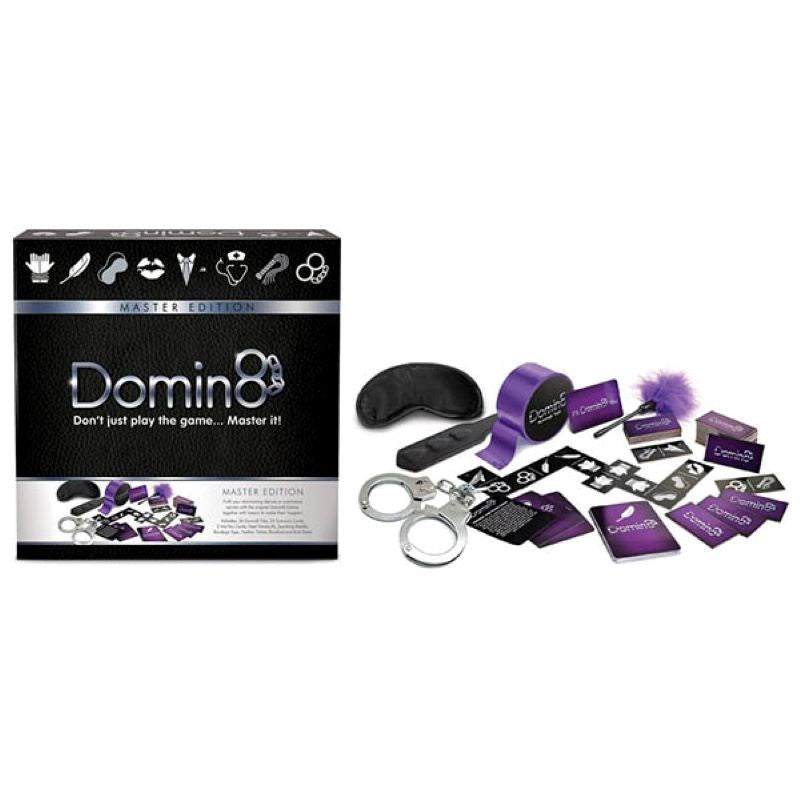 Creative Conceptions Domin8 Master Edition BDSM Kit with Paddle Blindfold - - Sex Games, Coupons and Tricks