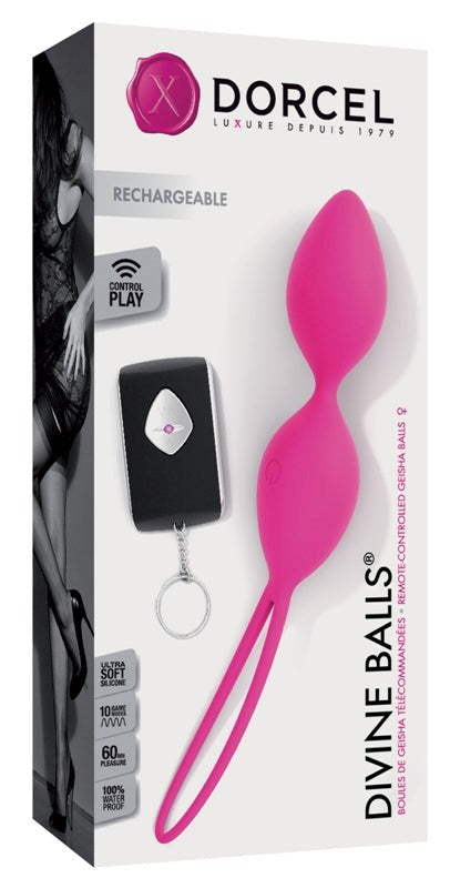 Marc Dorcel Toys Divine Balls Remote Control Vibrating Geisha Balls - - Remote Control Vibrators