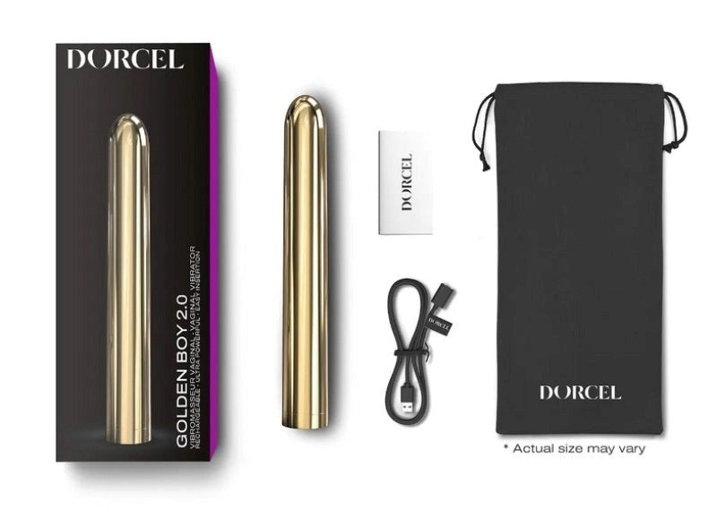 Marc Dorcel Toys Golden Boy 2.0 Rechargeable Bullet Vibrator - - Bullet Vibrators