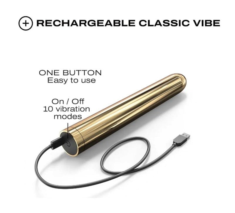 Marc Dorcel Toys Golden Boy 2.0 Rechargeable Bullet Vibrator - - Bullet Vibrators