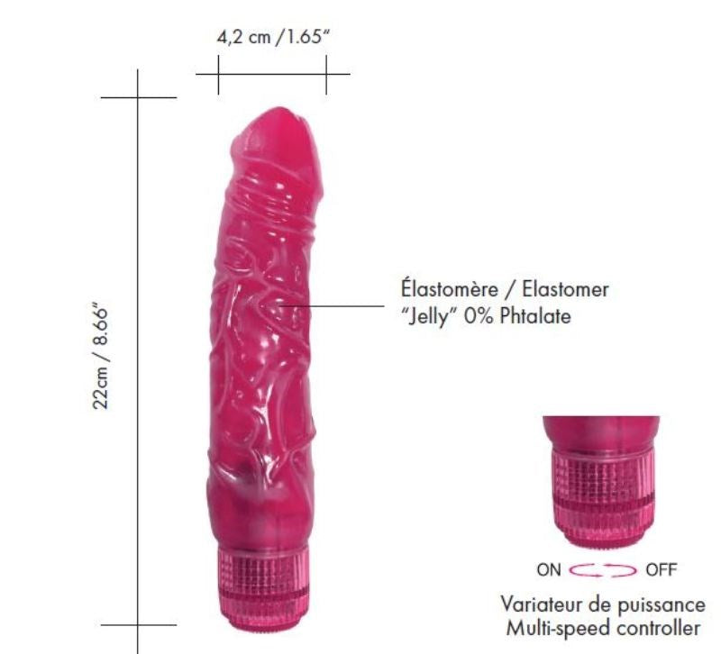 Marc Dorcel Toys Luxury Collection Jelly Boy Realistic Dildo - - G-Spot Vibrators