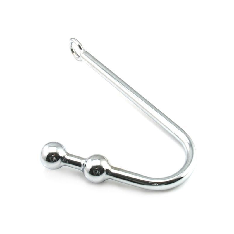 Double Ball Steel Anal Hook Slide In Perfection - - Spreaders and Hangers