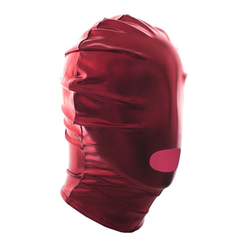 Double Layer Open Mouth Hood Body Safe CRings - - Bondage Hoods