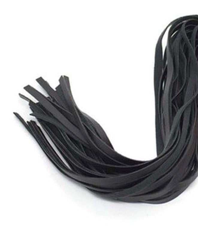 Downy Fetish Play Whip Black And Red CRing for Every Man - - Whips And Crops