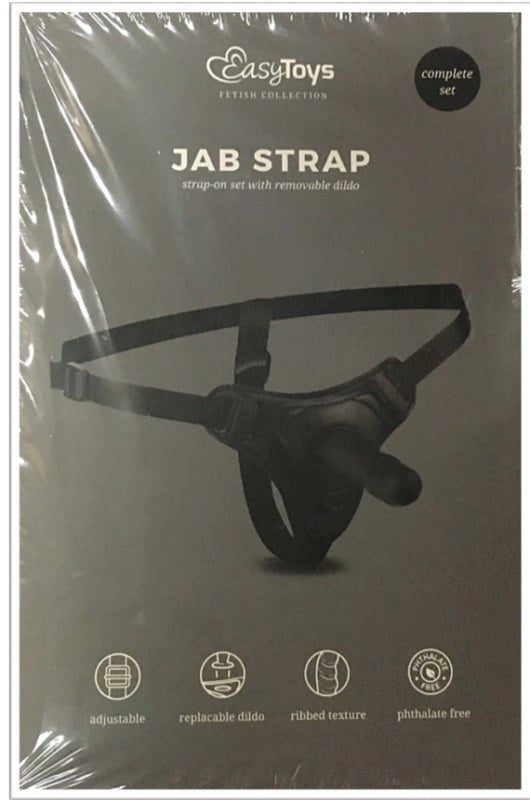 Easytoys Jab Strap Strap On Set Adjustable Harness for Penetrative Play - - Strap On Sextoys