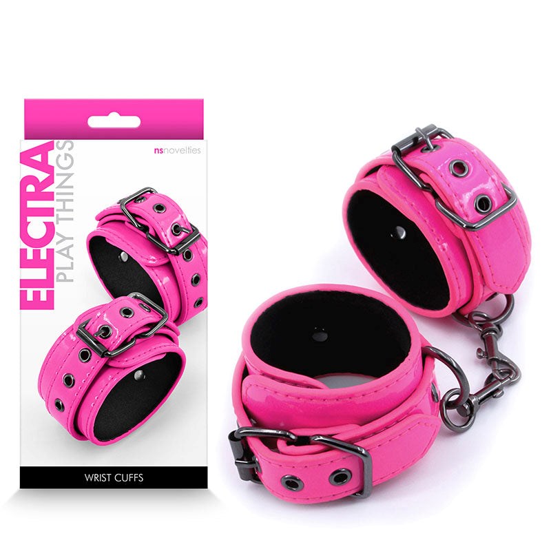 NS Novelties Pleasure Enhancing Electra Wrist Cuffs with Built in Vibration - - Cuffs and Restraints