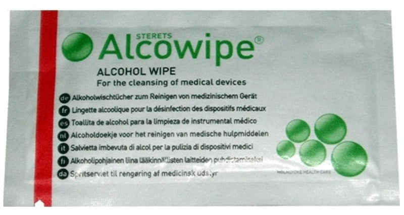 Electrastim Alcohol Cleansing Wipes Medical Grade Device Sanitization - - Electro Sex