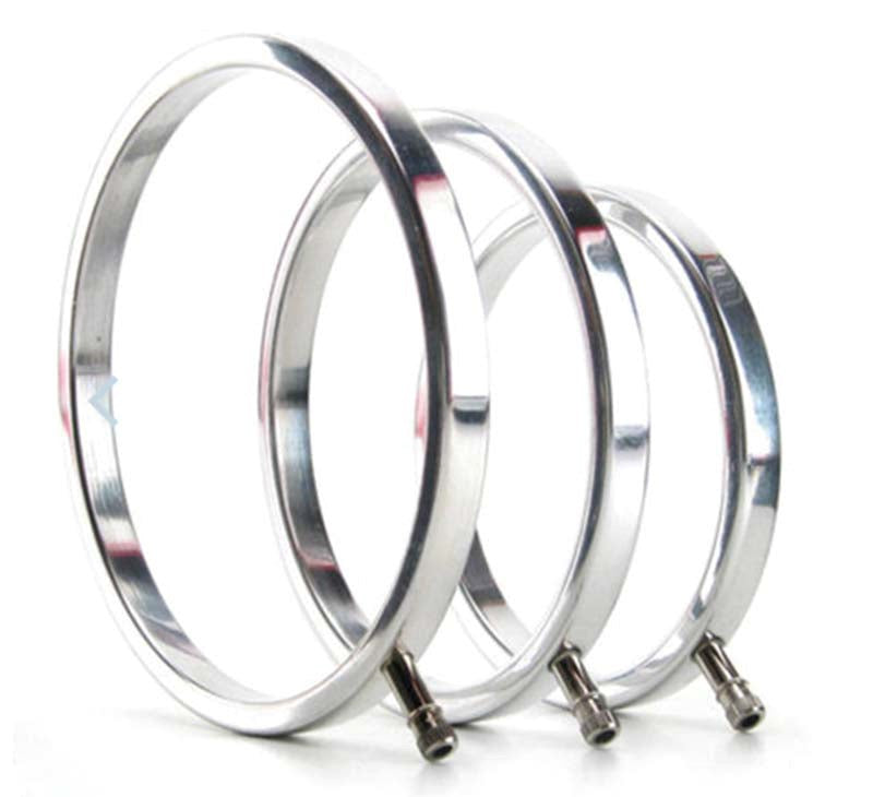 Electrastim ElectraRings Metal Scrotal Rings Electro Stimulation - - Electro Sex