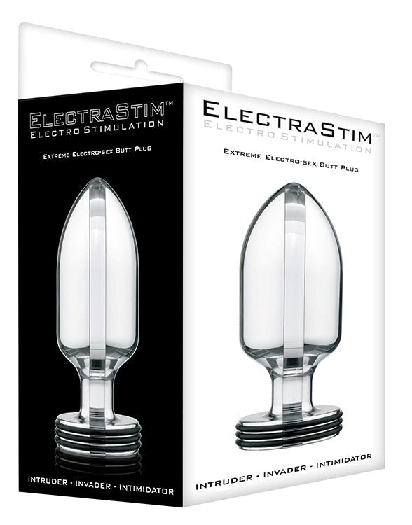 Electrastim Invader Extreme Electro Butt Plug Metal Bi Polar E Stim - - Electro Sex