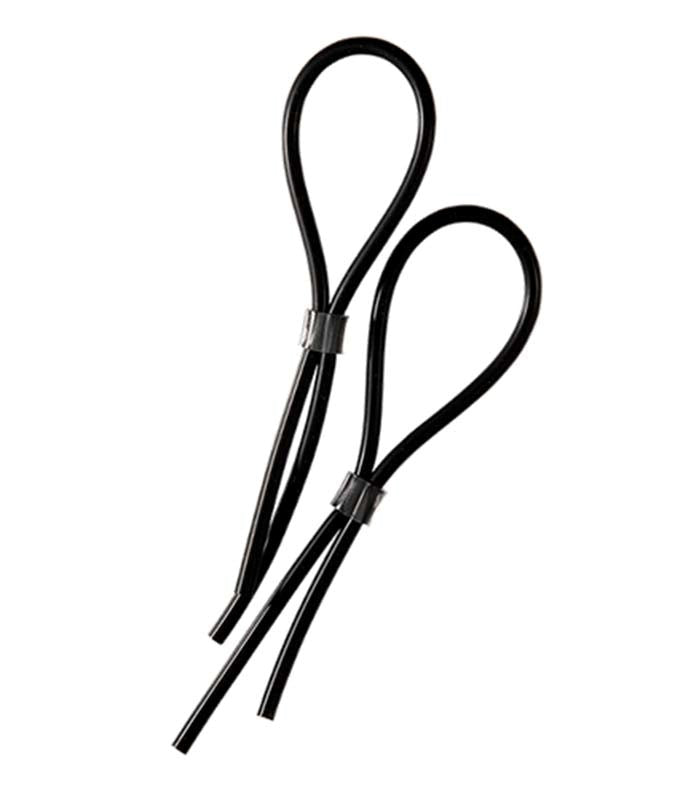 Electrastim Rubber Adjustable Cock and Scrotal Loops Electro Stimulation - - Electro Sex