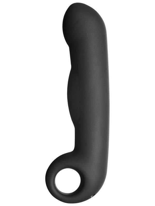 Electrastim Silicone Noir Ovid G Spot Dildo with Electro Stimulation - - Electro Sex