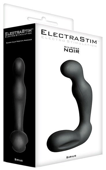 Electrastim Silicone Noir Sirius Electro Prostate Massager Quadri Polar Design - - Electro Sex