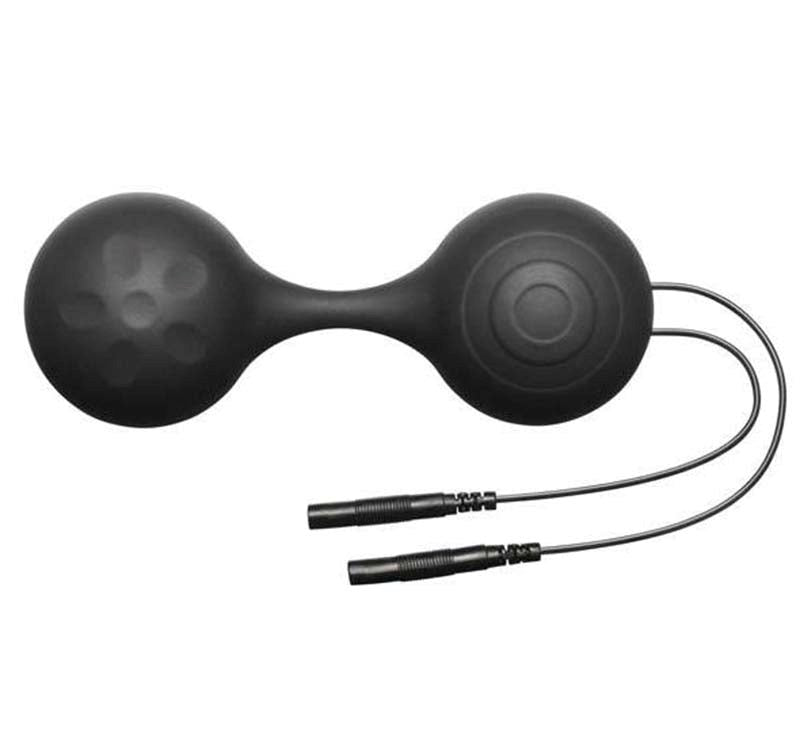Electrastim Silicone Noir Lula Kegel Balls with Electro Stimulation - - Love Eggs and Kegel Exercisers