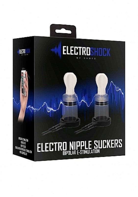 Shots Toys Electroshock Electro Nipple Suckers with Dual Stimulation - - Electro Sex