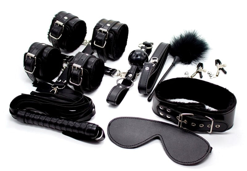 Elegance 11 Piece Bondage Kit Popular in AU - - Bondage Kits