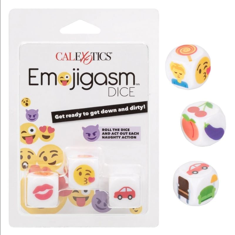 California Exotics Emojigasm Dice Adult Games with Waterproof Design - Sex Games, Coupons and Tricks