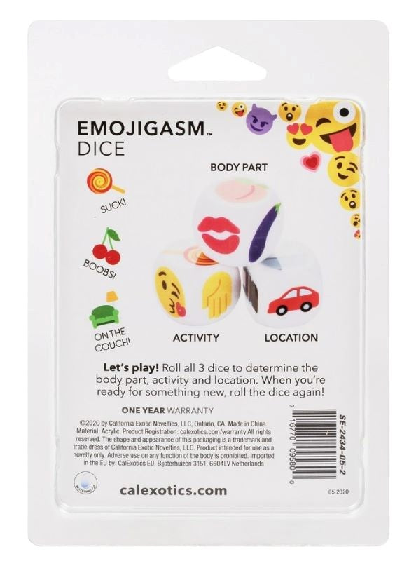 California Exotics Emojigasm Dice Adult Games with Waterproof Design - Sex Games, Coupons and Tricks
