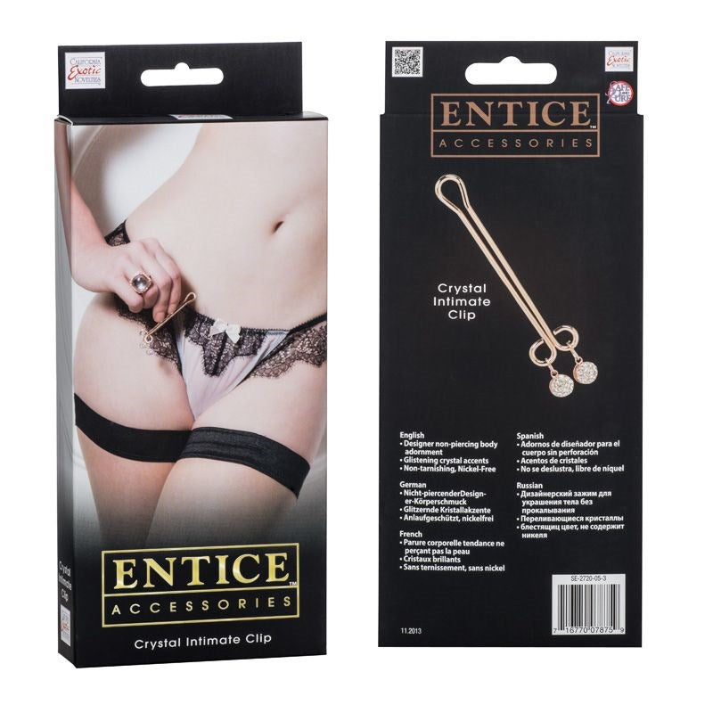 California Exotics Entice Accessories Crystal Intimate Clitoral Clip - - Fancy Dress Ups